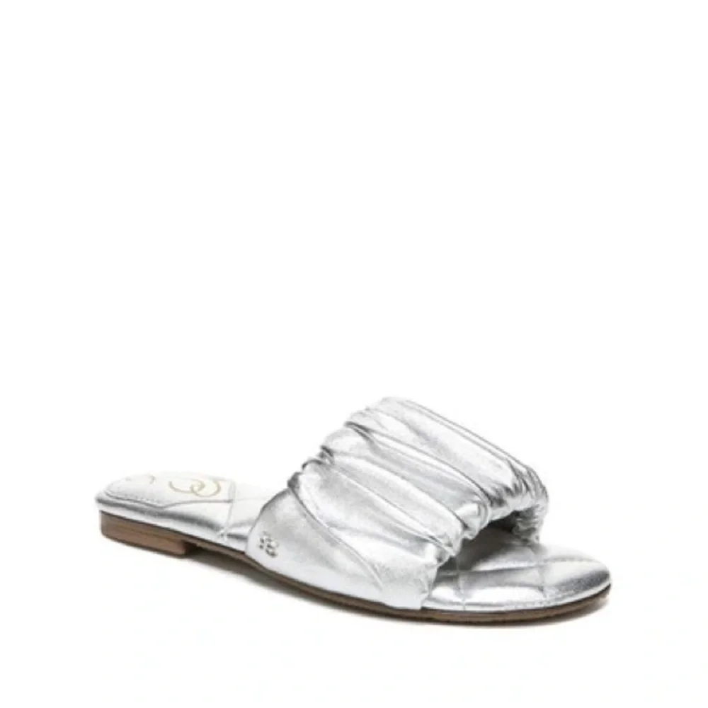 Sam Edelman Girls Briar Mini Sandals in Silver Size 12